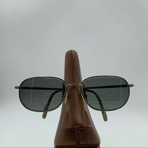 Vintage Silver Dollar TC744 Silver Oval Sunglasses